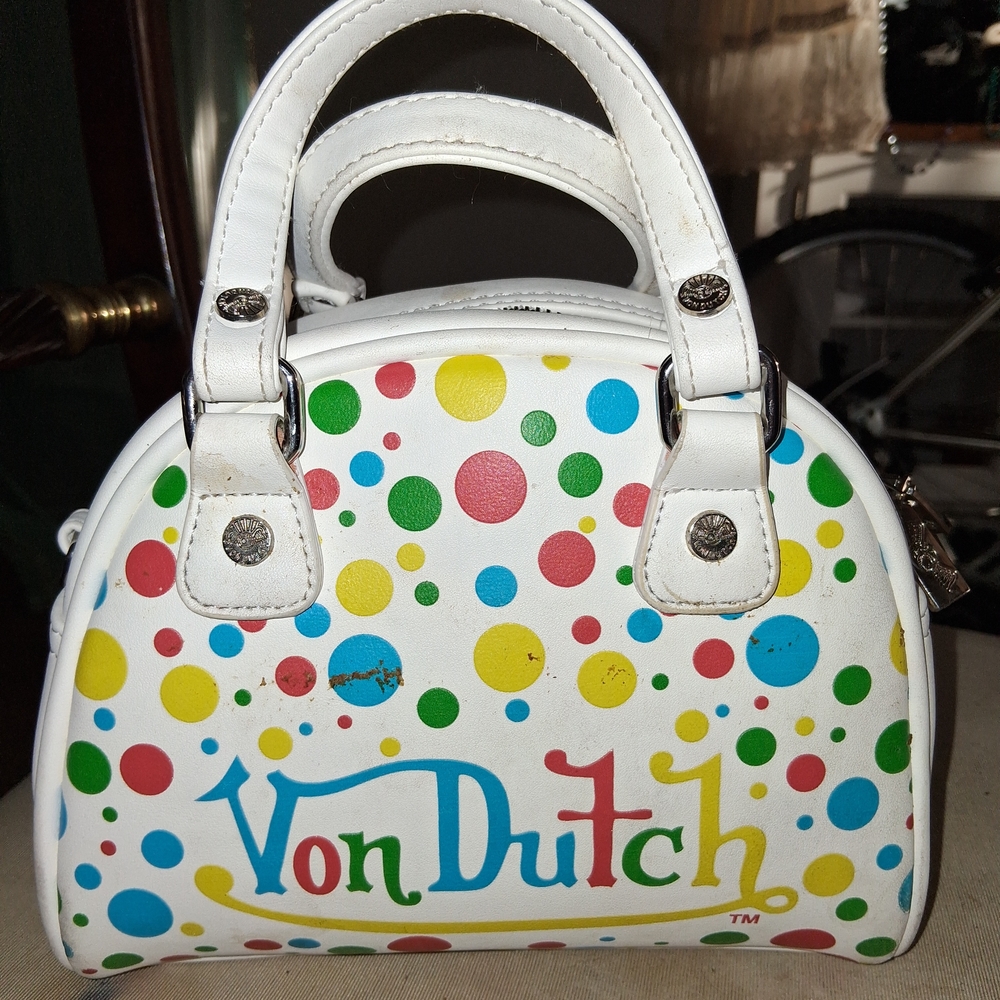 Von Dutch Colorful Polka Dot Mini Bag